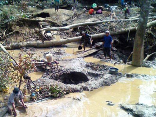 老撾、柬埔寨礦點-淘洗砂金